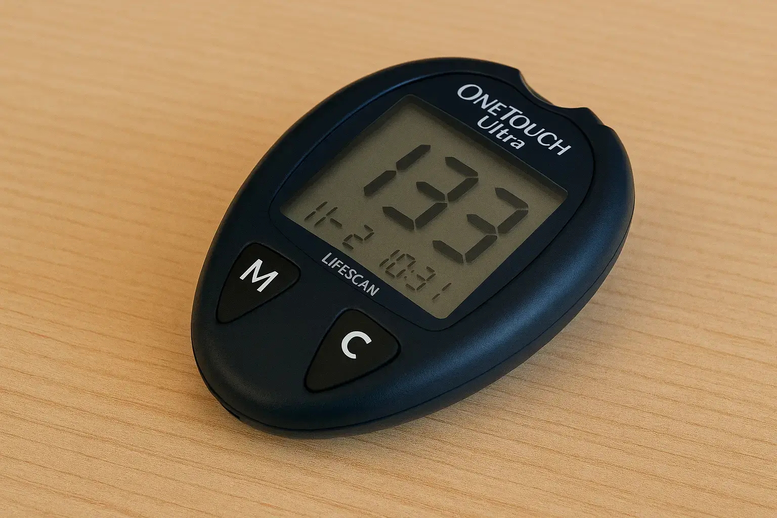 Glucómetro digital para controlar el azúcar en sangre de forma sencilla en casa