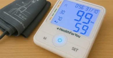 Imagen de un tensiómetro digital para medir la presión arterial en casa